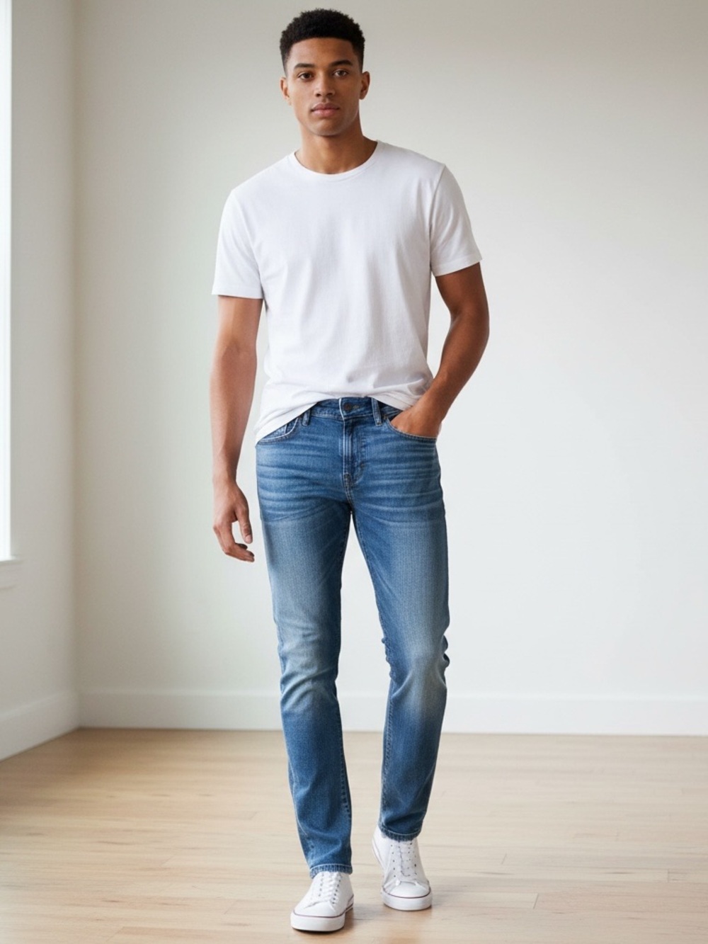 American Eagle Outfitters Slim Skinny Jeans in Light Blue Wash